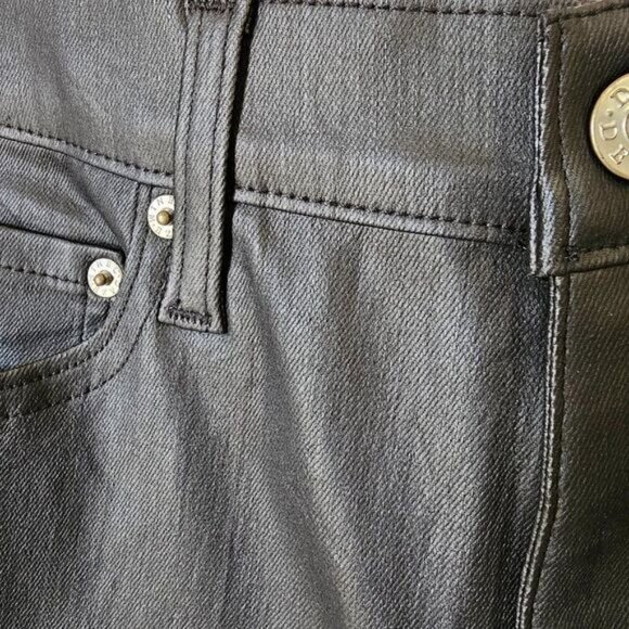 NWT DAZE DENIM DAILY DRIVER IN COATED ASPHALT BLACK PANTS STRETCHY SIZE 31 - Picture 4 of 15